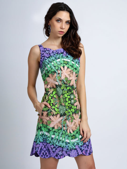 Inner Shield Scalloped Dress