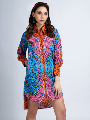 Code Weaver Shirt Dress