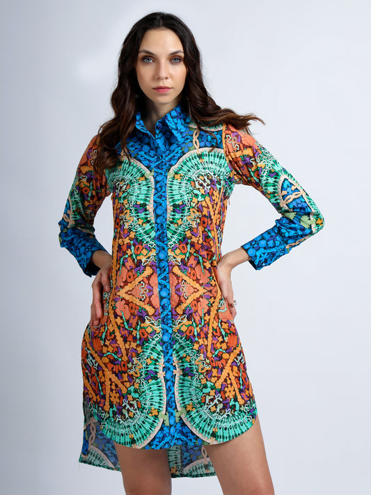 Secret Bearer Shirt Dress