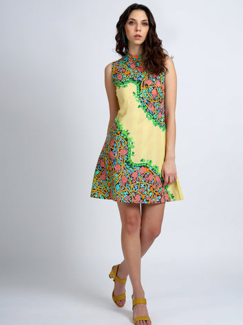 Nature’s Rhythm Stripe A Line Dress