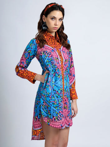 Code Weaver Shirt Dress