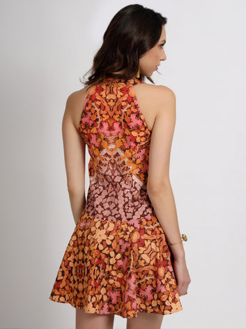 Serene Armour Flared Dress