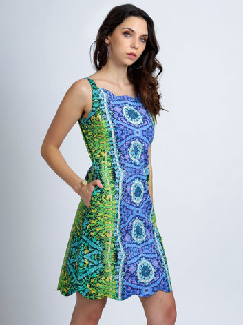 Circle of Harmony Scalloped Dress